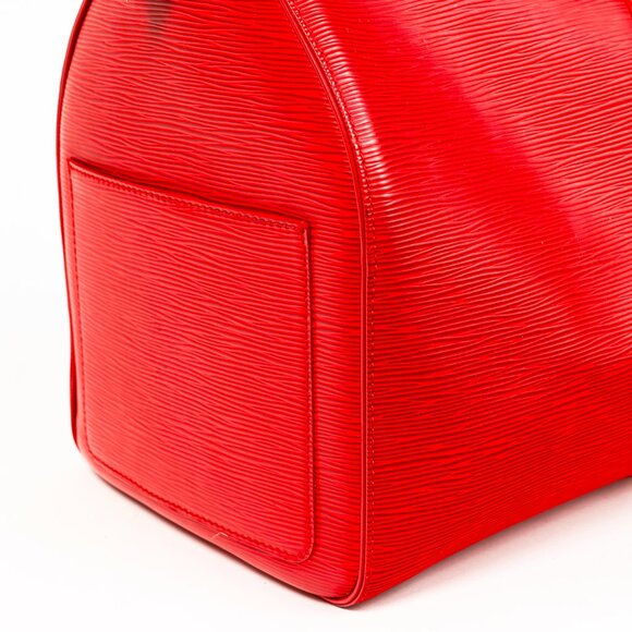 Louis Vuitton Keepall 45 Castilian Red Epi Leather Duffle Bag - Picture 11 of 16